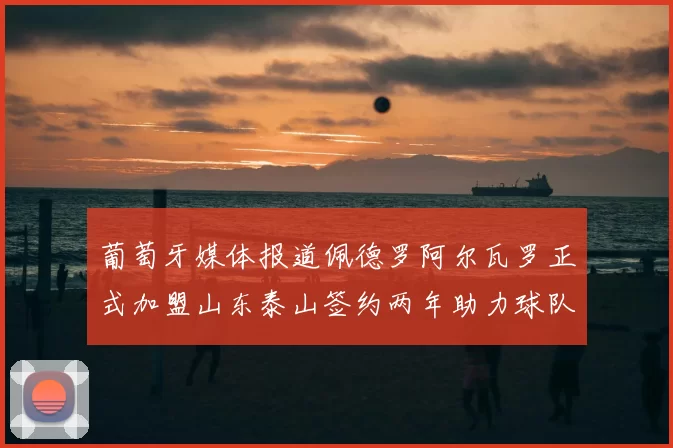 葡萄牙媒体报道佩德罗阿尔瓦罗正式加盟山东泰山签约两年助力球队发展