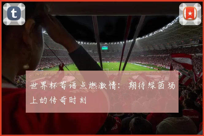 世界杯寄语点燃激情:期待绿茵场上的传奇时刻
